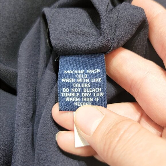 Chaps Blue with White Polka Dots Skirt | Size: XL - Picture 10 of 11